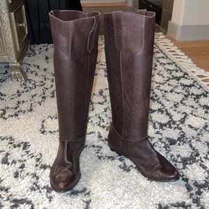 Authentic Italian Leather Boots Size 38